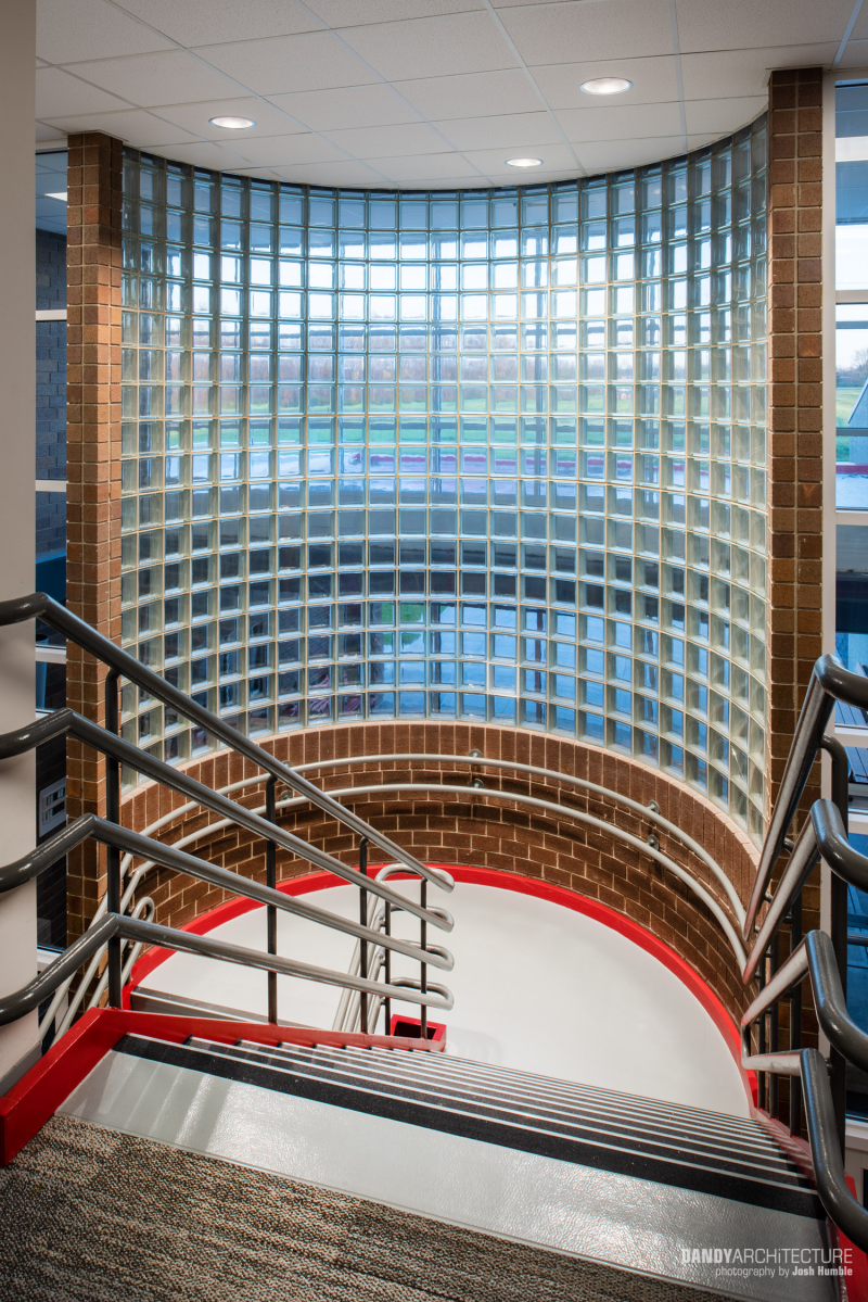 Stairway at elementary school.