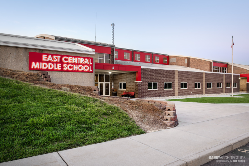 Exterior of elementary school.